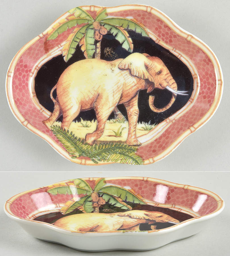Jungle Safari 6" Oval Tray by Sadek-1