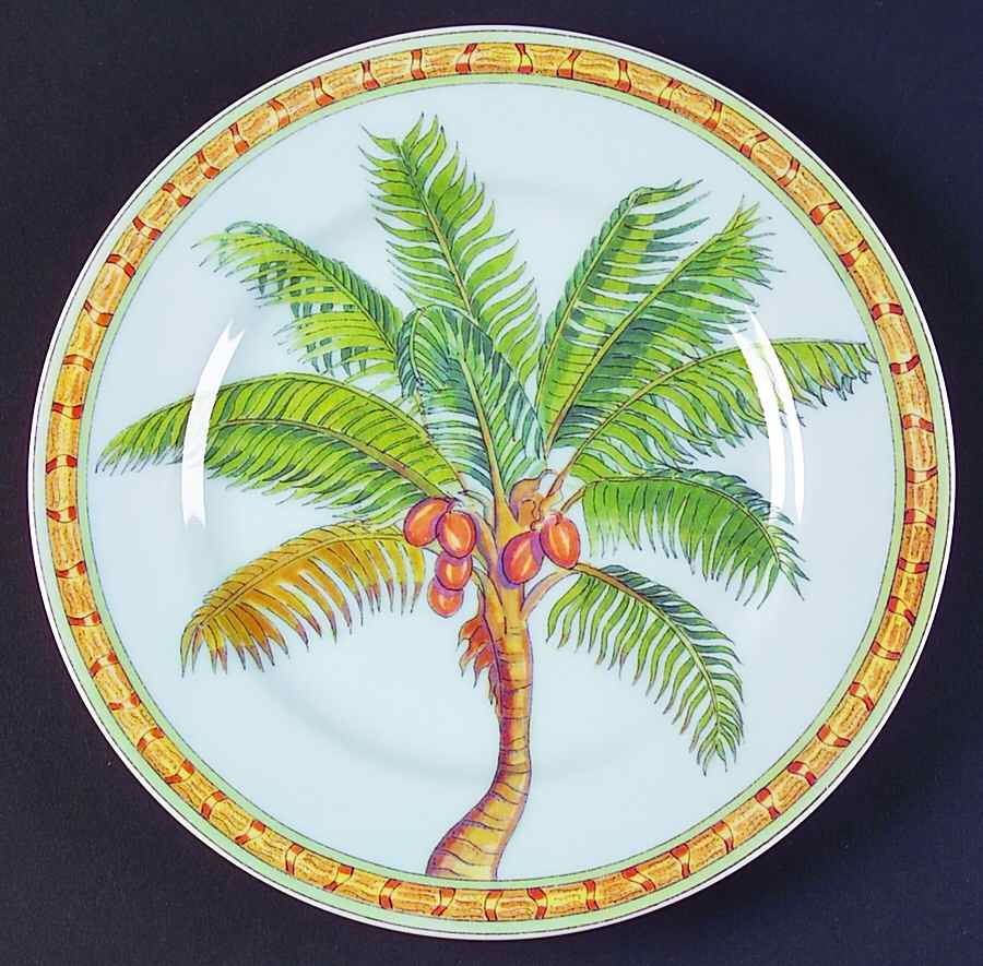 Tropical Trees Salad/Dessert Plate by Sadek-1