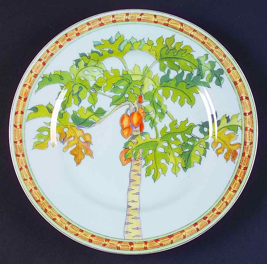 Tropical Trees Salad/Dessert Plate by Sadek-1