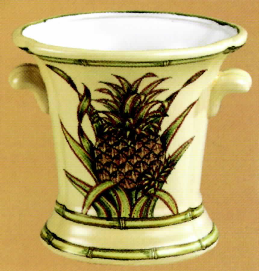 Pineapples 7" Vase by Sadek-1