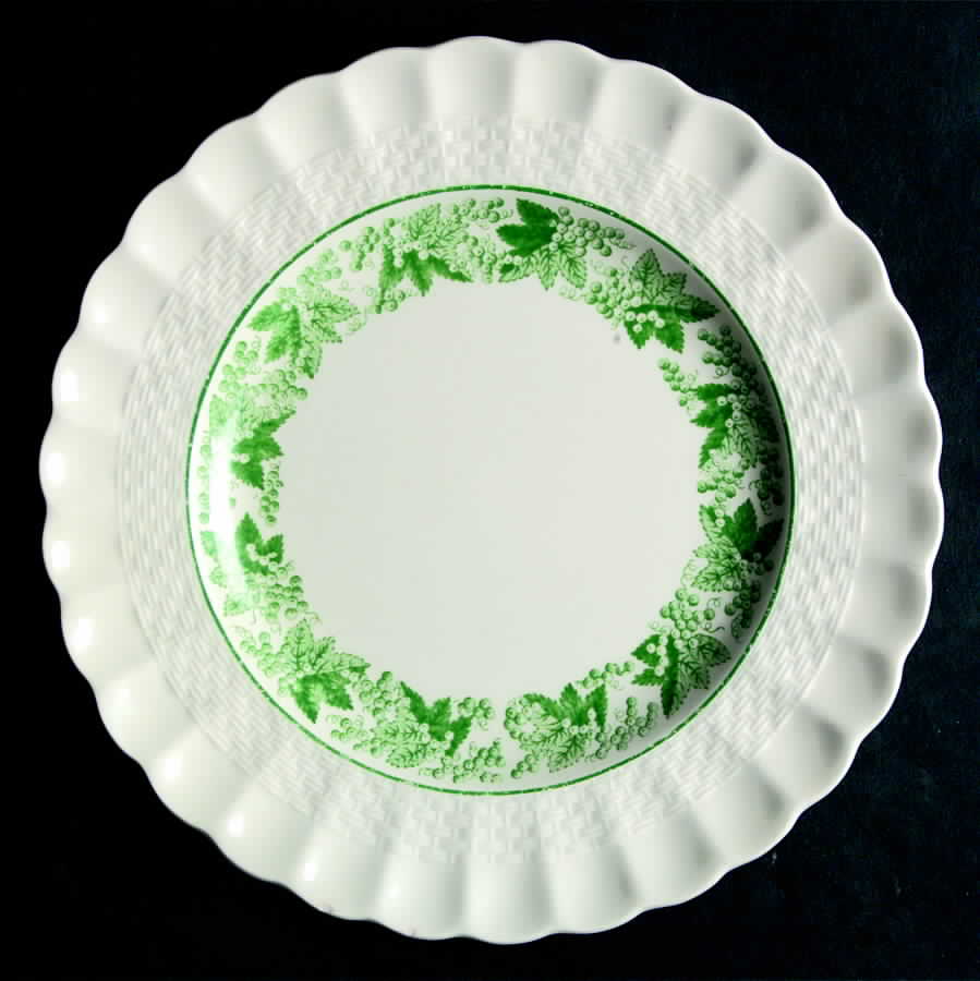 Valencia Green (Green Verge, No Trim) Salad Plate by Spode-1