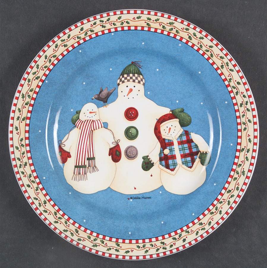 Jolly Snowmen Salad Plate by Sakura-1