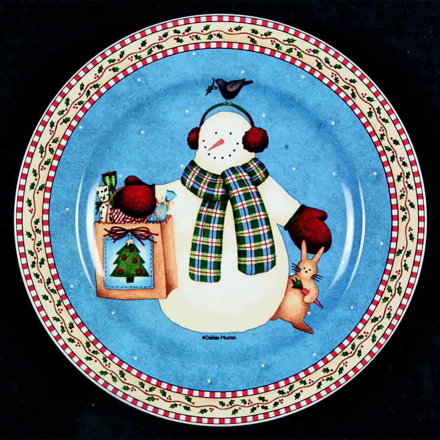 Jolly Snowmen Salad Plate by Sakura-1