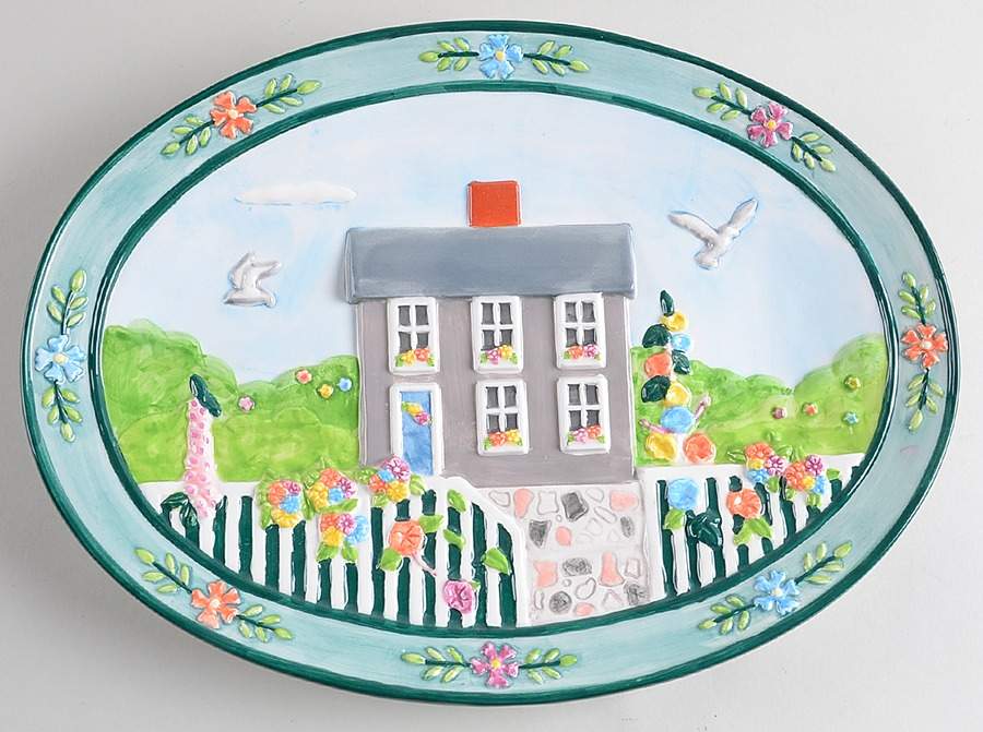 Nantucket 13" Sculpted Platter by Sakura-1