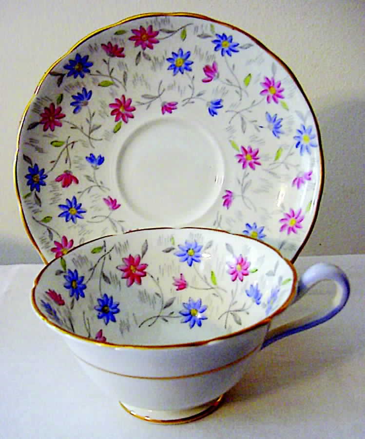 A329 Footed Cup & Saucer Set by Spode-1