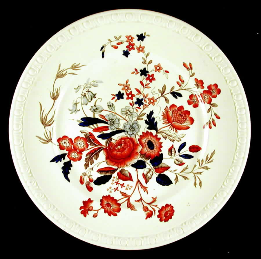 Romney (Centurion Red Blue) Dinner Plate by Spode-1
