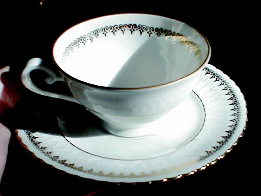 16941 Footed Cup & Saucer Set by Seltmann-1