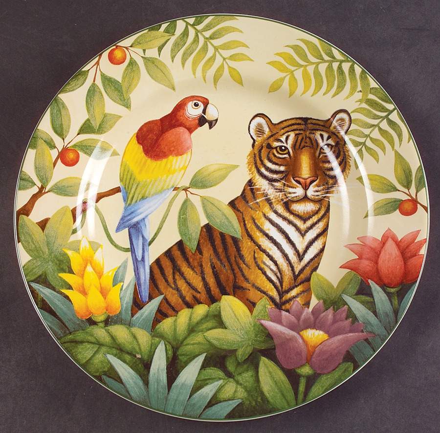 Jungle Animals Salad Plate by Sakura-1