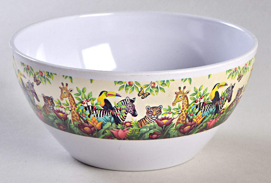 Jungle Animals Melamine All Purpose Bowl by Sakura-1