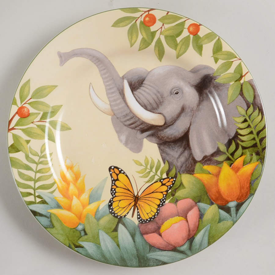 Jungle Animals Salad Plate by Sakura-1