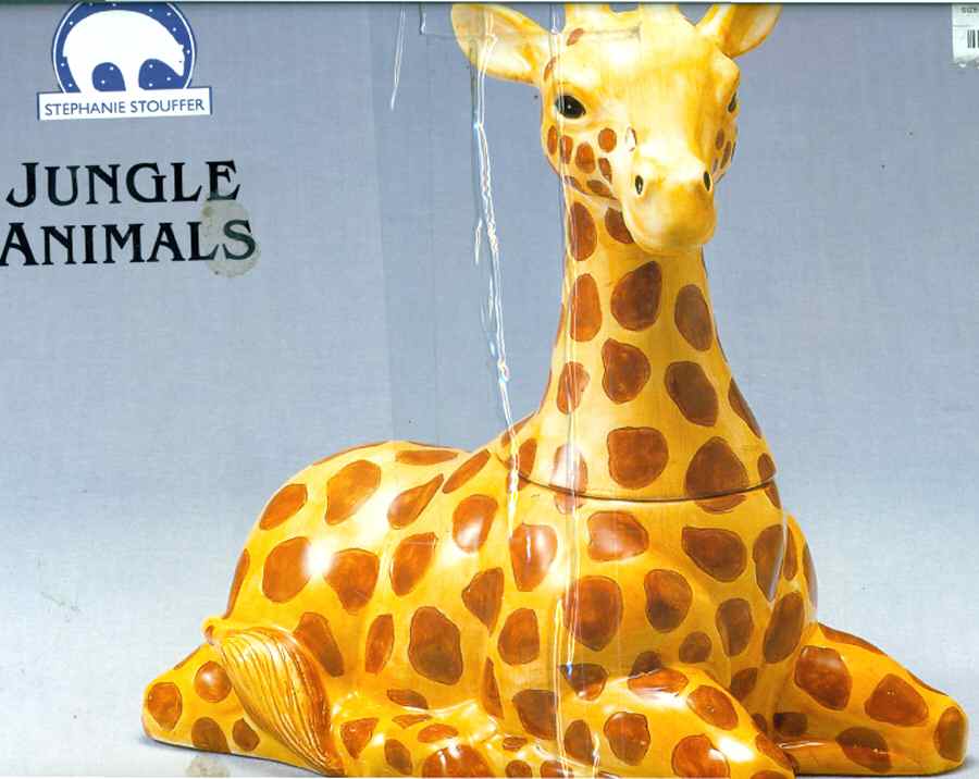 Jungle Animals Figural Cookie Jar & Lid by Sakura-1