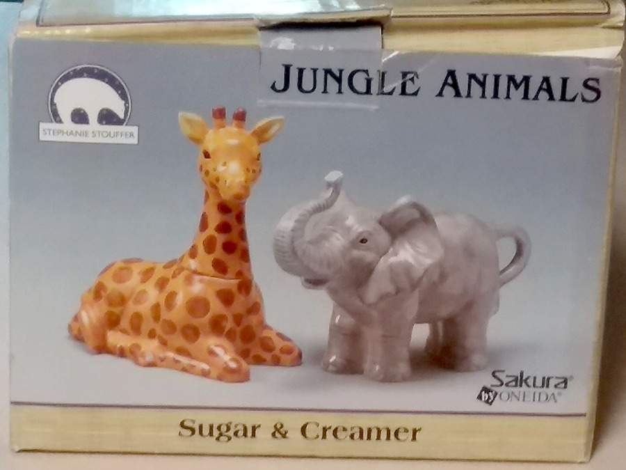 Jungle Animals Lid for Figural Sugar Bowl by Sakura-1
