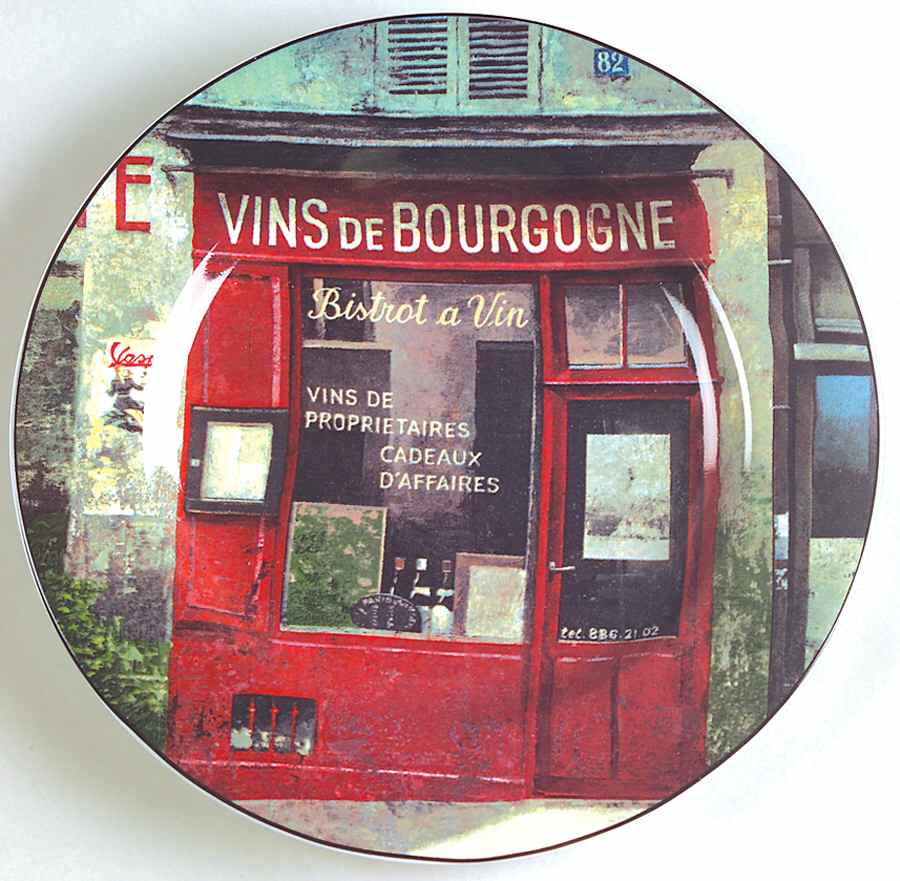 Storefronts Salad/Dessert Plate by Sakura-1