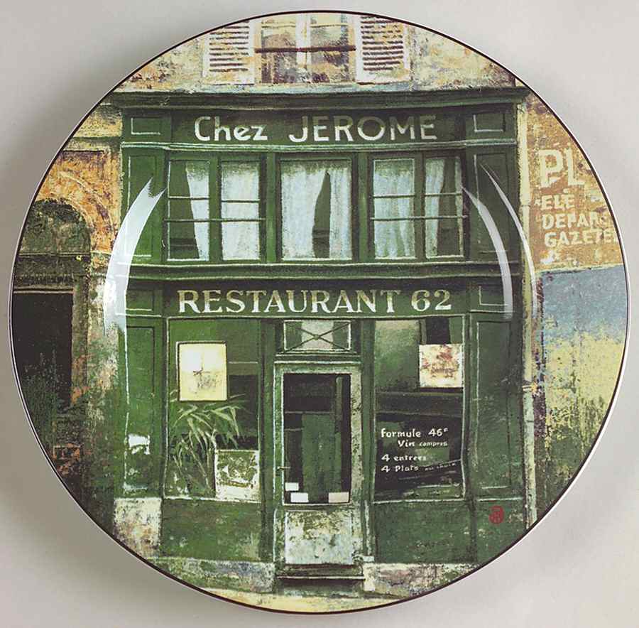 Storefronts Salad/Dessert Plate by Sakura-1