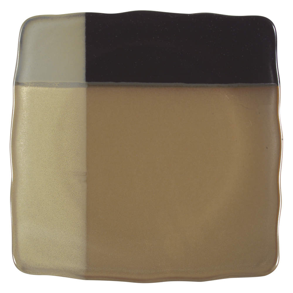 Gold Dust Black Square Salad Plate by Sango-1