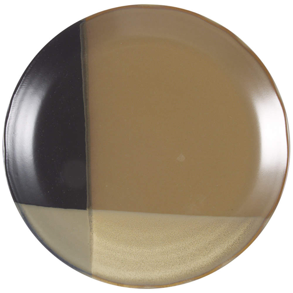 Gold Dust Black Salad Plate by Sango-1