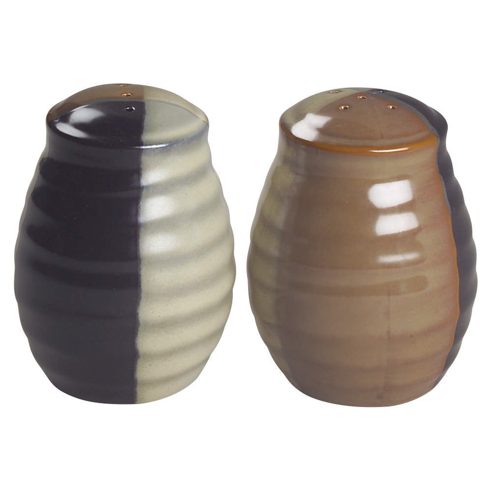 Gold Dust Black Salt & Pepper Set by Sango-1