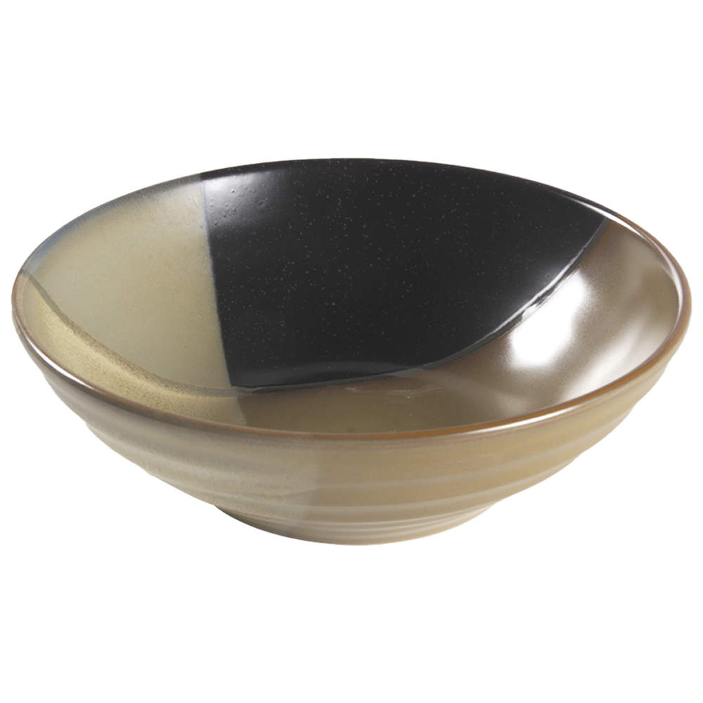Gold Dust Black Soup/Cereal Bowl by Sango-1