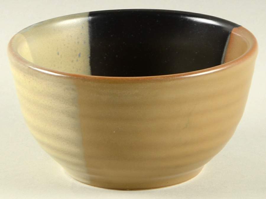 Gold Dust Black Dip Bowl for Chip & Dip Set by Sango-1