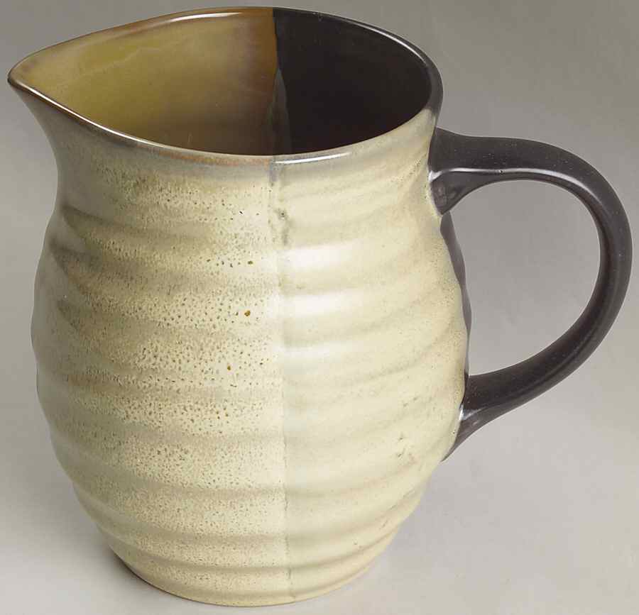 Gold Dust Black 80 Oz Pitcher by Sango-1