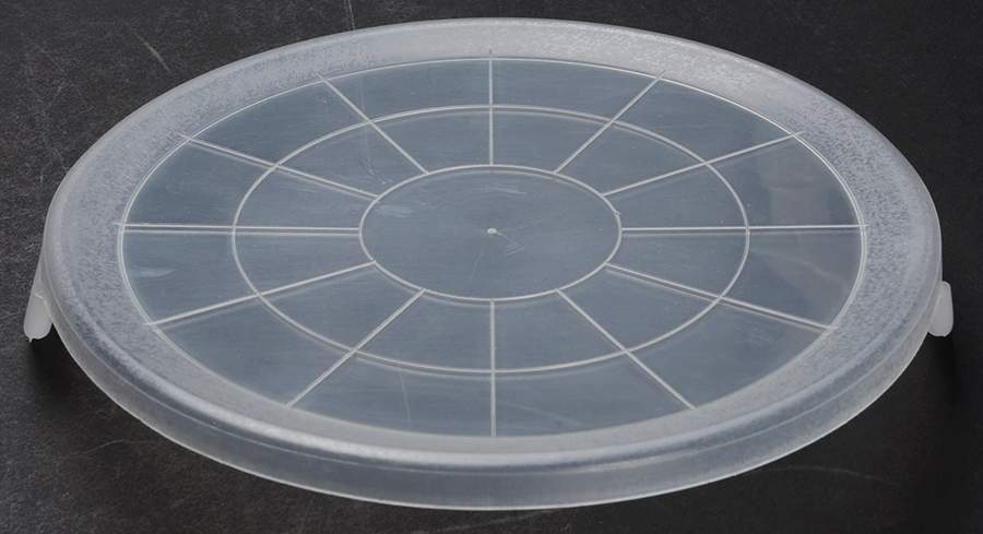 Gold Dust Black Plastic Lid for 8" Ceramic Storage Bowl by Sango-1
