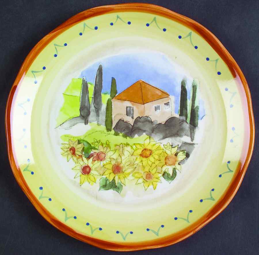 Tuscan Gardens Salad Plate by Sango-1
