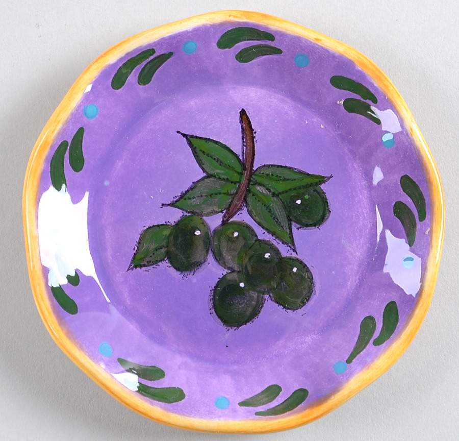 Tuscan Gardens Oil Dip Saucer by Sango-1