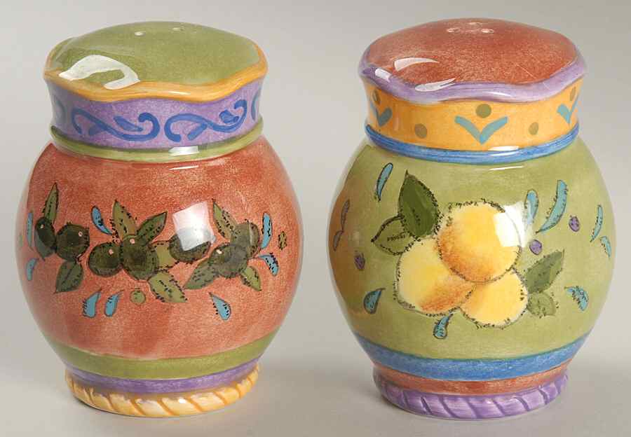 Tuscan Gardens Salt & Pepper Set by Sango-1
