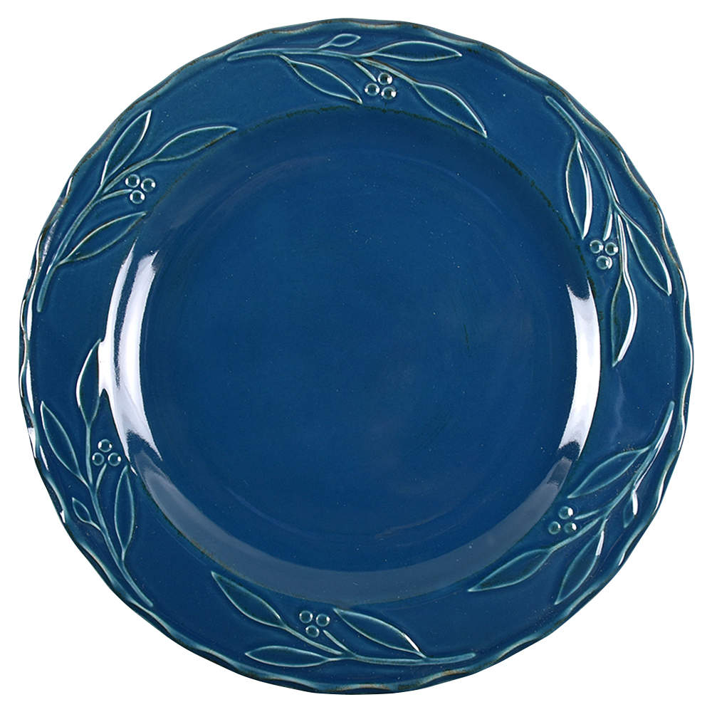 Bella Blue (Indigo) Dinner Plate by Signature-1