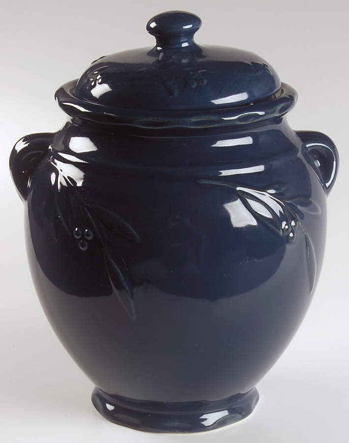 Bella Blue (Indigo) Large Canister & Lid by Signature-1