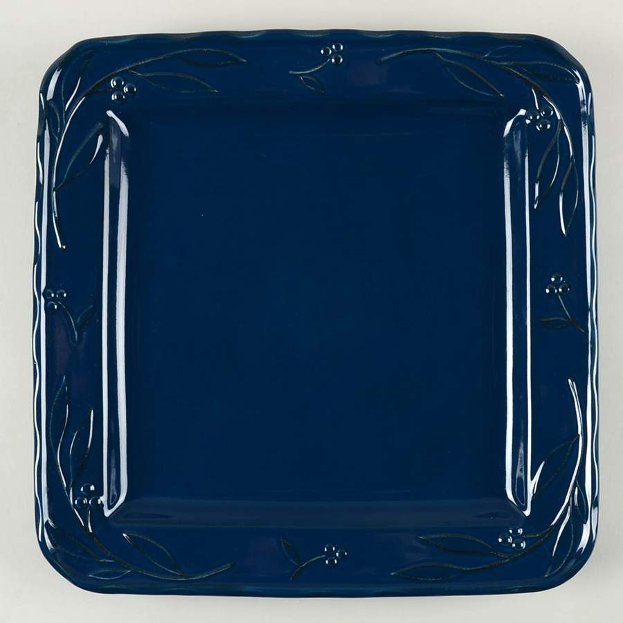 Bella Blue (Indigo) 14" Square Platter by Signature-1