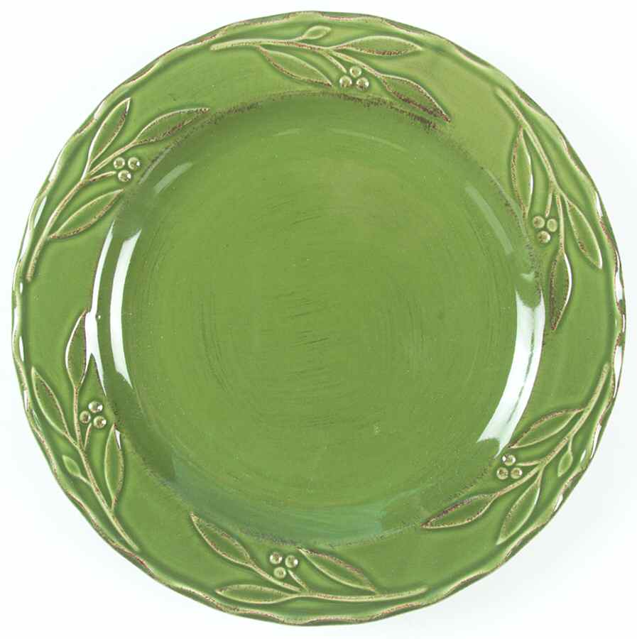 Bella Green (Basil) Dinner Plate by Signature-1