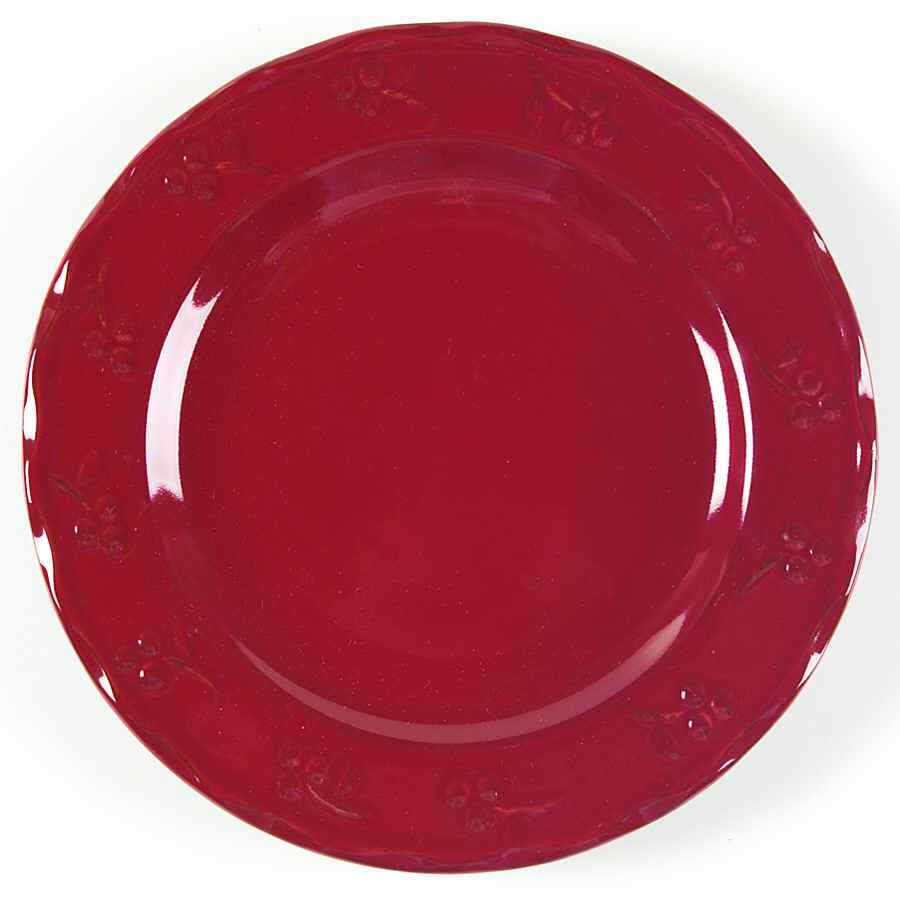Bella Red (Ruby) Salad Plate by Signature-1