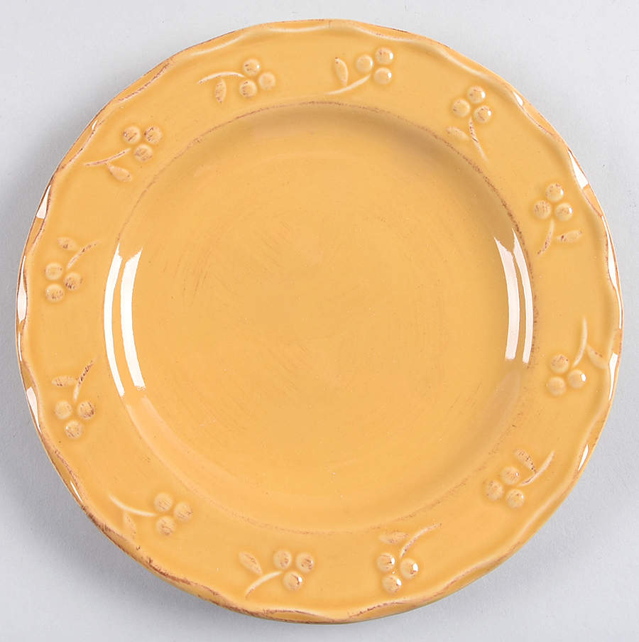 Bella Yellow (Mustard) Salad Plate by Signature-1