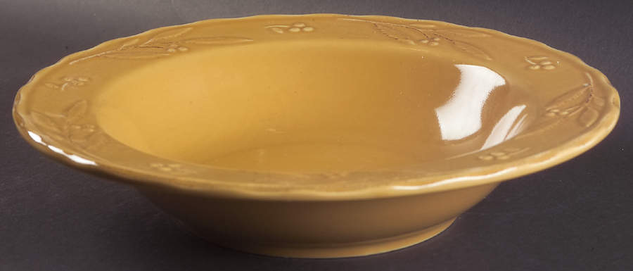 Bella Yellow (Mustard) 13" Large Salad Serving Bowl by Signature-1