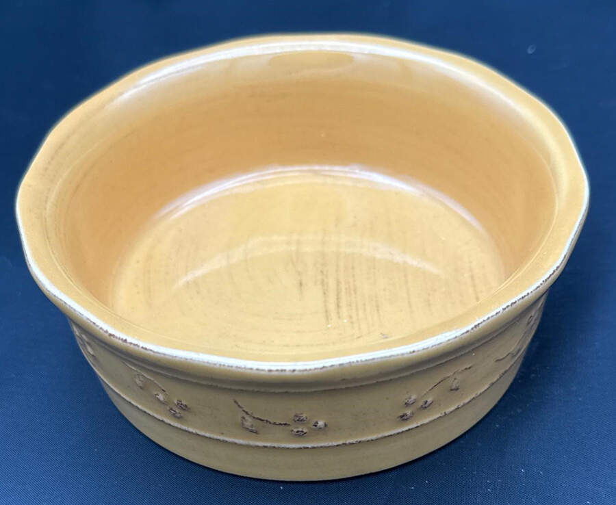 Bella Yellow (Mustard) Small Pet Bowl by Signature-1