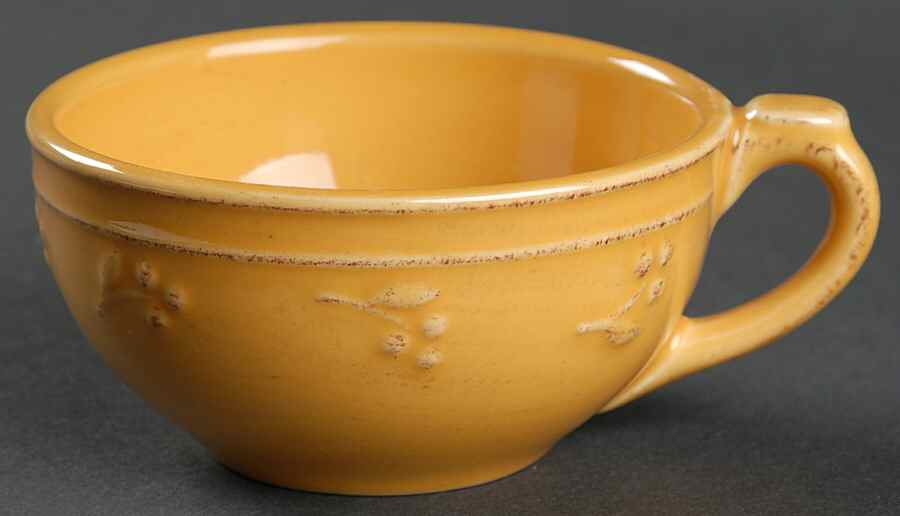 Bella Yellow (Mustard) Flat Demitasse Cup by Signature-1