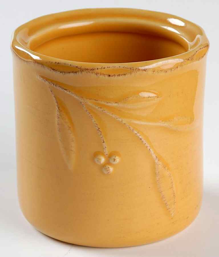 Bella Yellow (Mustard) Sugar Bowl No Lid by Signature-1