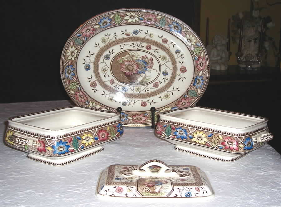 Palmyra Brown Multicolor Lid for Rectangular Vegetable by Sampson Hancock & Sons-1