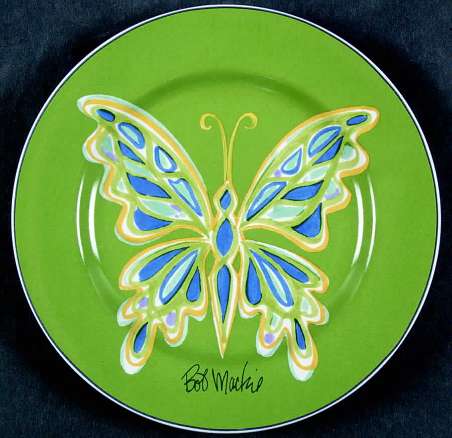 Butterfly (Decals) Salad Plate by Sakura-1