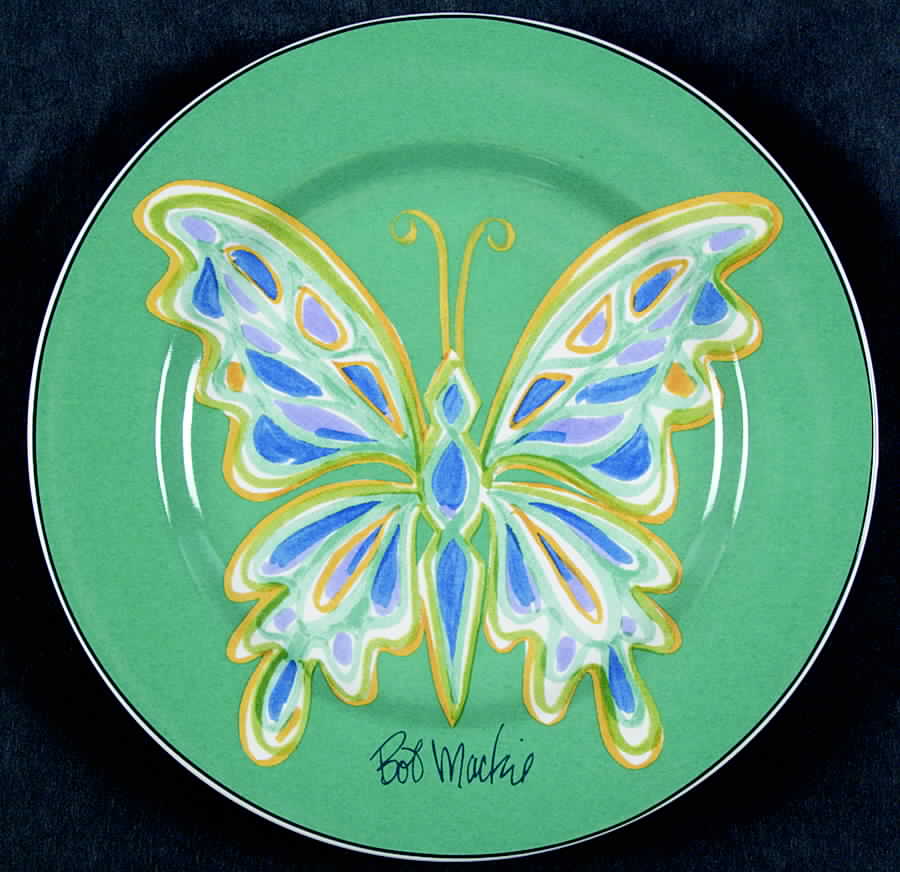 Butterfly (Decals) Salad Plate by Sakura-1