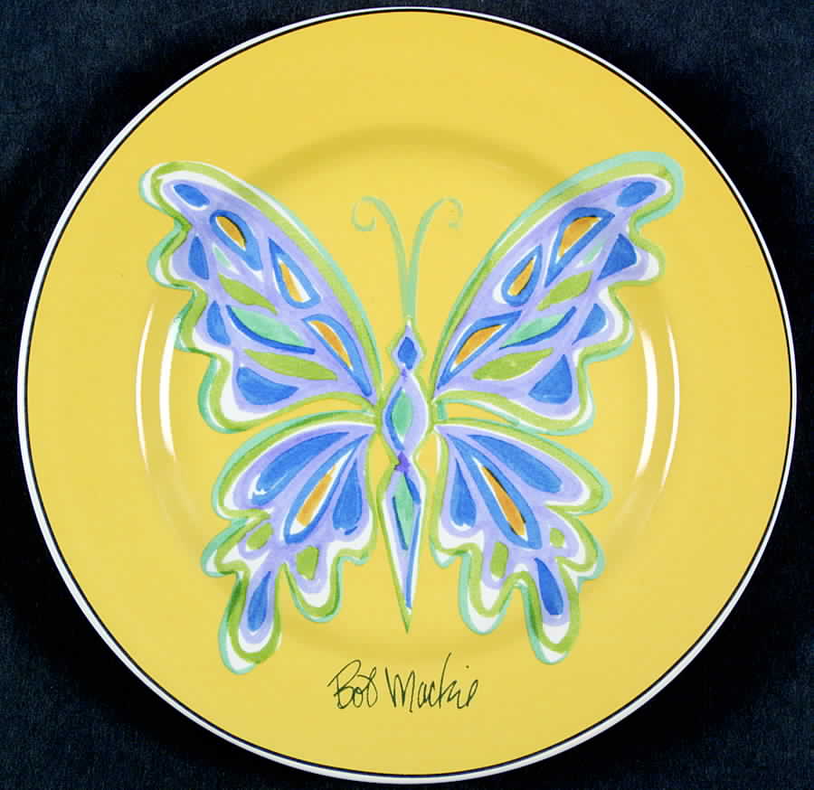 Butterfly (Decals) Salad Plate by Sakura-1