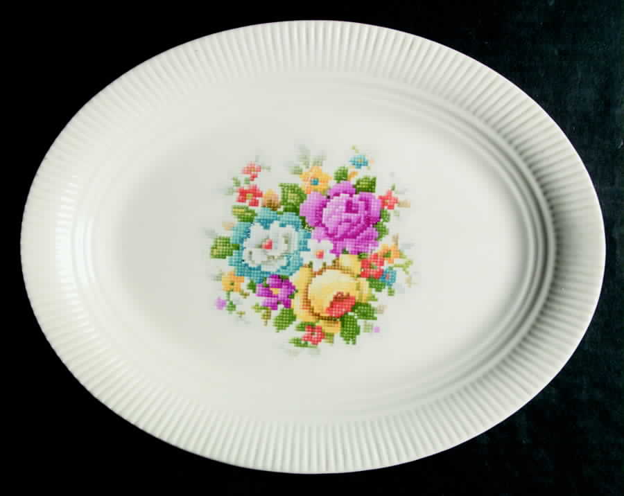 60198 11" Oval Serving Platter by Salem-1