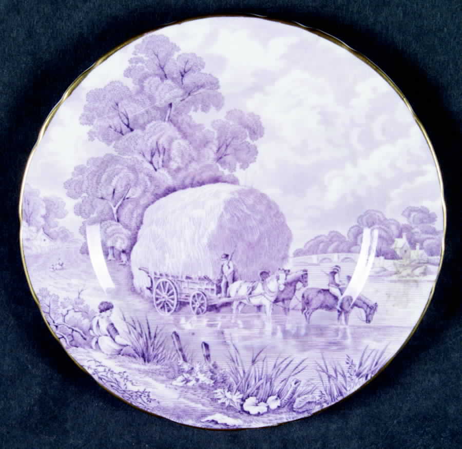Rural Scenes (Purple) Bread & Butter Plate by Sutherland-1