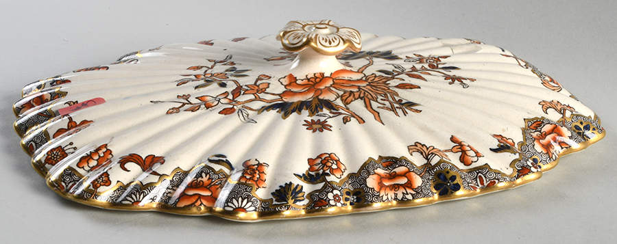 2-2017 Lid for Oval Vegetable by Spode-1