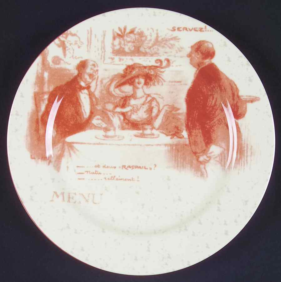 French Menu Dessert/Pie Plate by Sabatier-1
