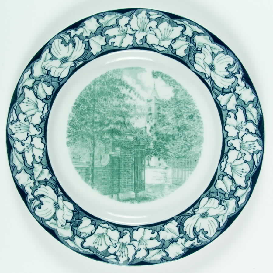Winthrop College Teal Dinner Plate by Shenango-1