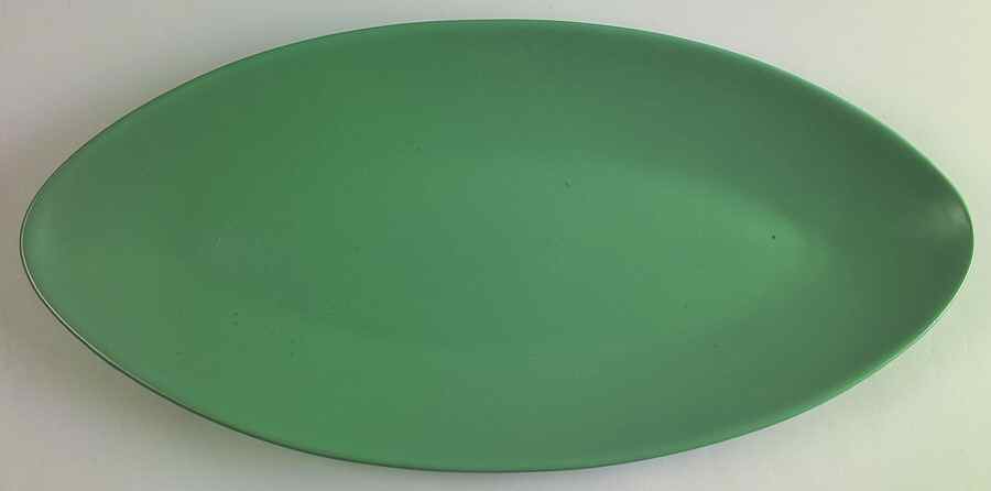 Newport Green 17" Oval Serving Platter by Studio Nova-1