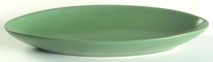 Newport Green 10" Oval Serving Platter by Studio Nova-1