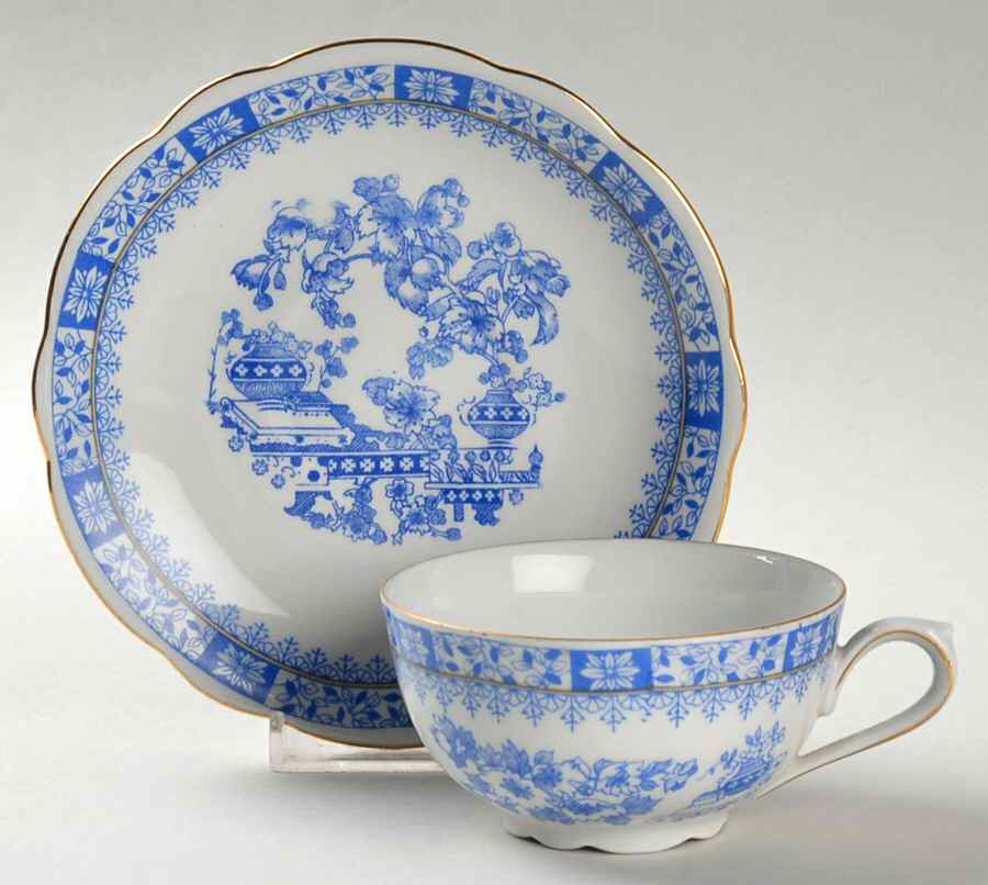 SLT283 Flat Cup & Saucer Set by Seltmann-1